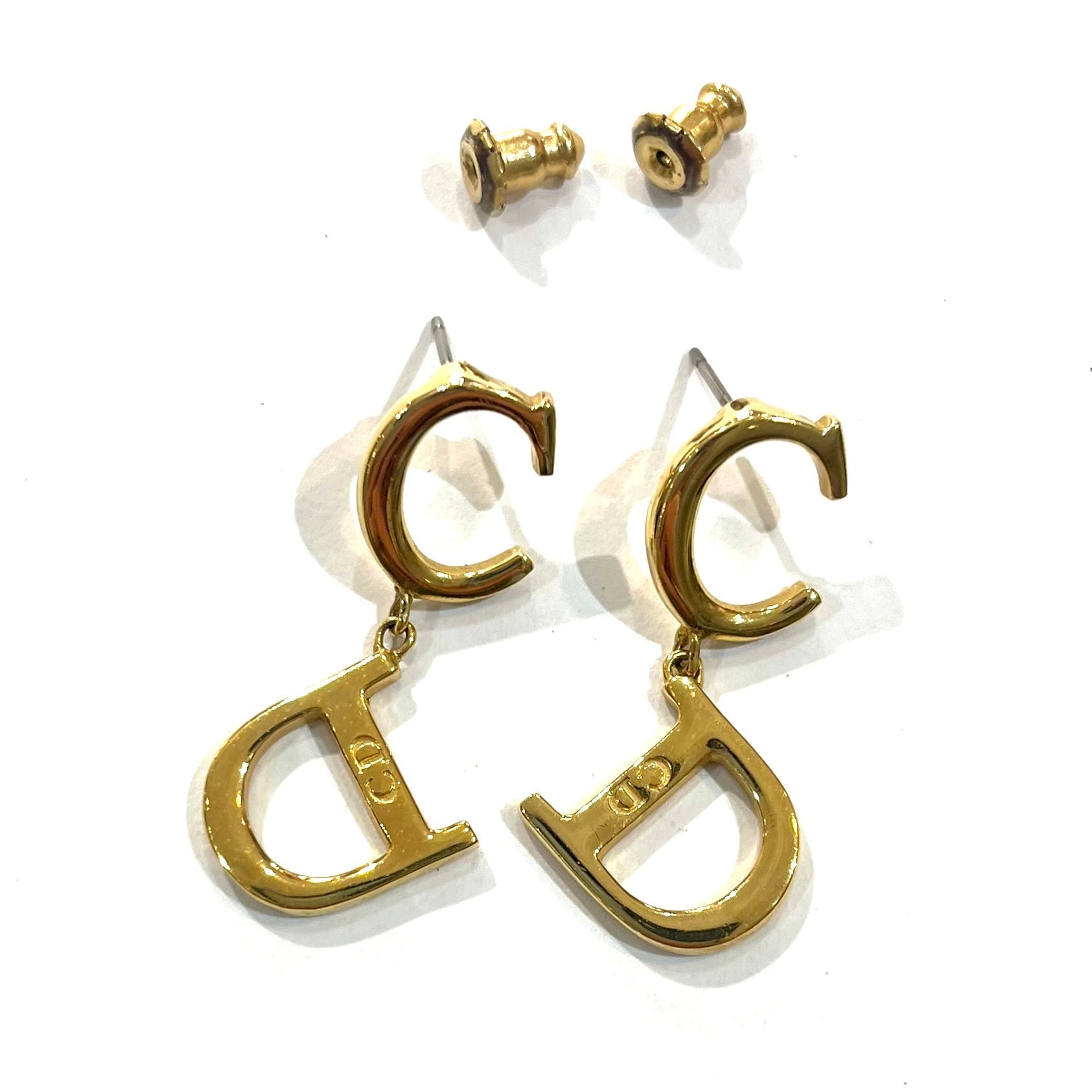Christian Dior 】2320 VINTAGE DIOR ロゴピアス クリスチャン