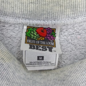 90s　フルーツオブザルーム　クルーネック　スウェット　トレーナー　アニマル　M