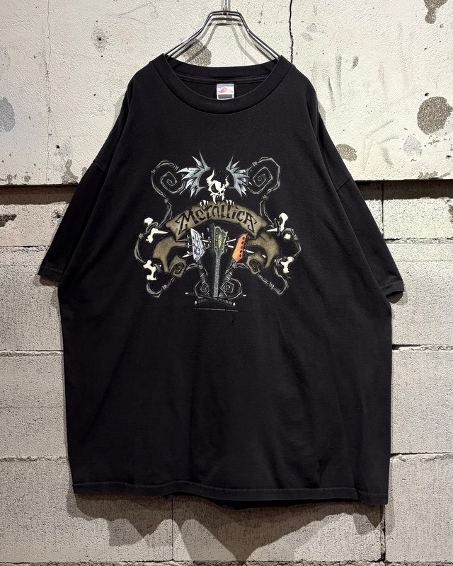 【Caka otto】00's “METALLICA” “Vulturus Guitars” Graphic Loose T-Shirt