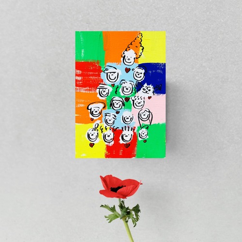 ■「MINNA AWESOME原画 10」縦24.2cm × 横33.3 cm  (F4号)【送料込】