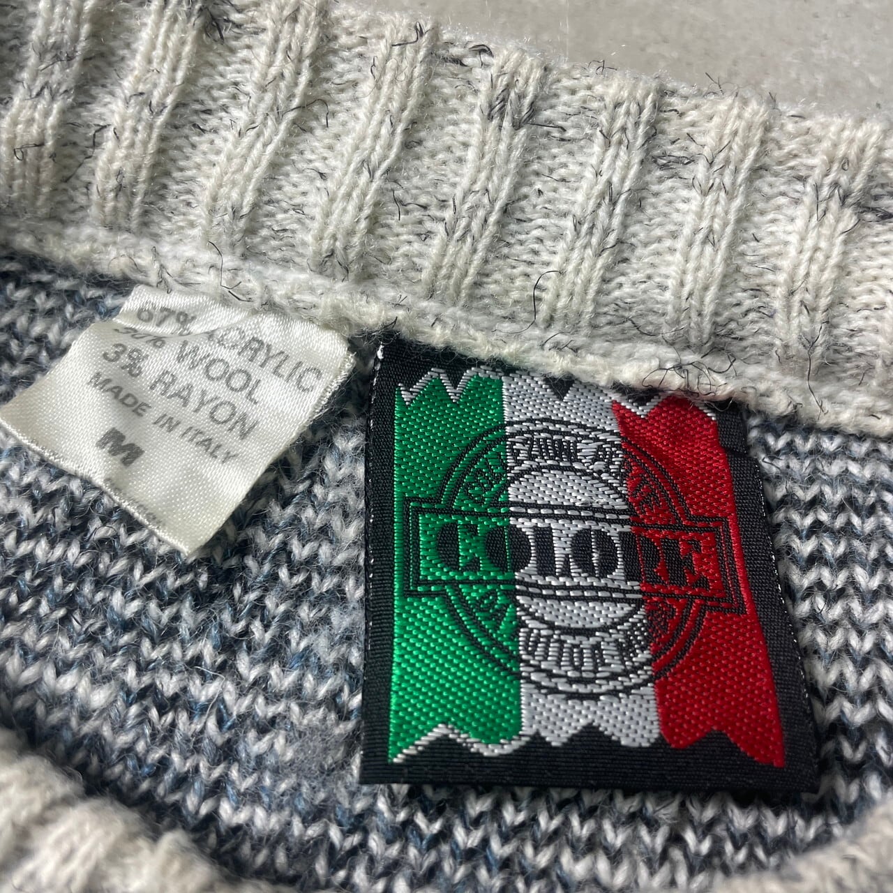 VINTAGE - SP No.1538 VINTAGE ヨーロッパ古着 イタリア製 ニット 総柄
