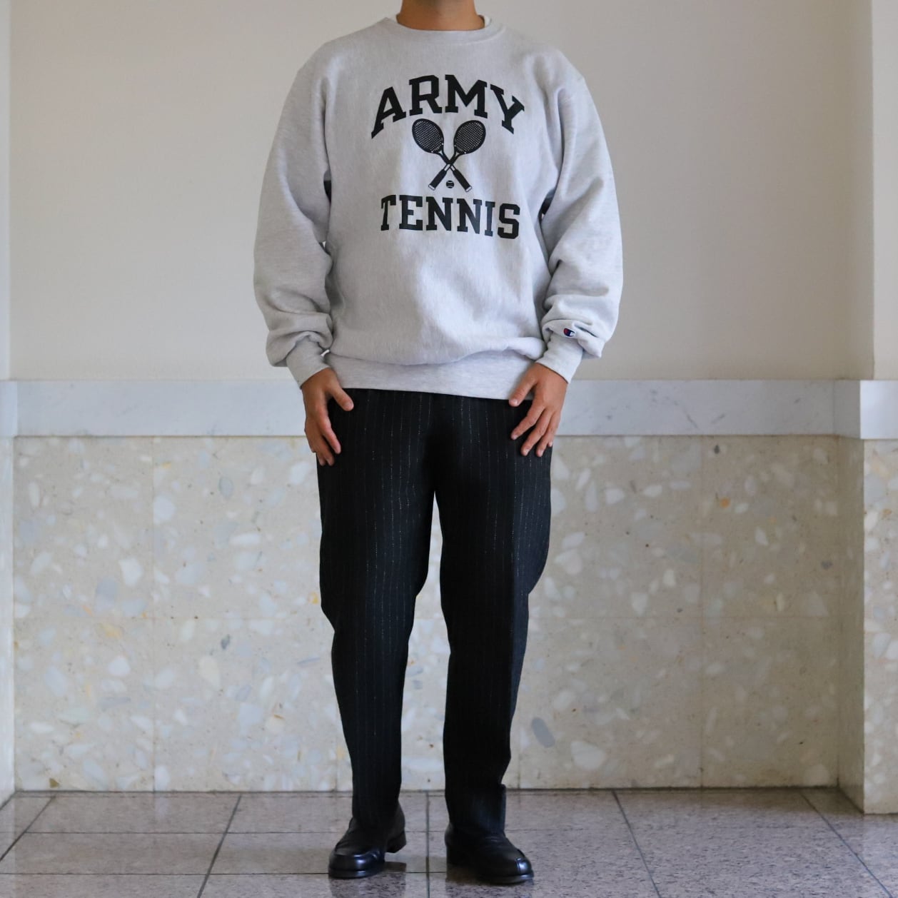 未使用】90s champion U.S. ARMY TENNIS special vintage Reverse  