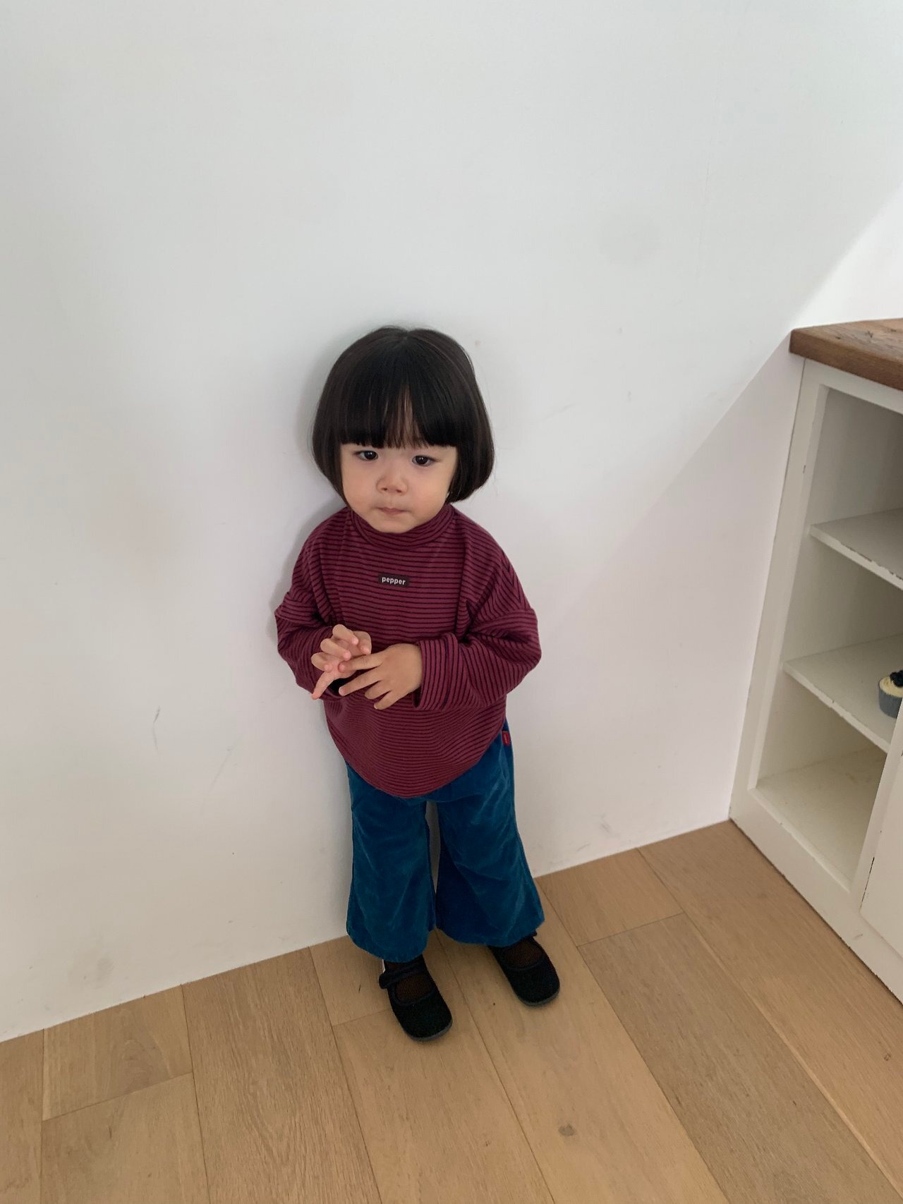ペッパー / PEPPER / ミツバチボーダータートル / 韓国子供服 / キッズ / 26winter〖取寄〗*XS~XL*