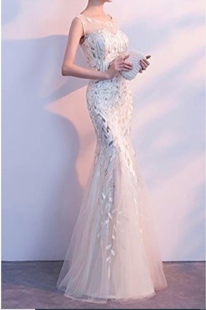 ★送料無料★5～7号（XS~S)☆チュールマーメイドドレス(OPN2762)