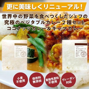 ココナッツカレー&キーマカレー 5パックずつ │グルテンフリー ベジタリアン ヴィーガン アレルギー対応 お祝い 詰め合わせ 内祝い カレー レトルト レトルトカレー 高級 野菜カレー お取り寄せ ギフト プレゼント