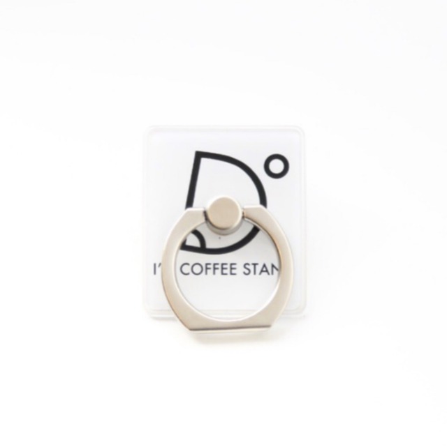 I'm coffee stand Mobile Ring ロゴ（ホワイト）