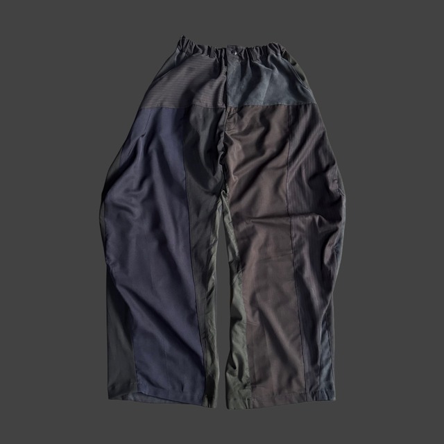 Rebuild suits 3D Constructed pants - black poly rayon