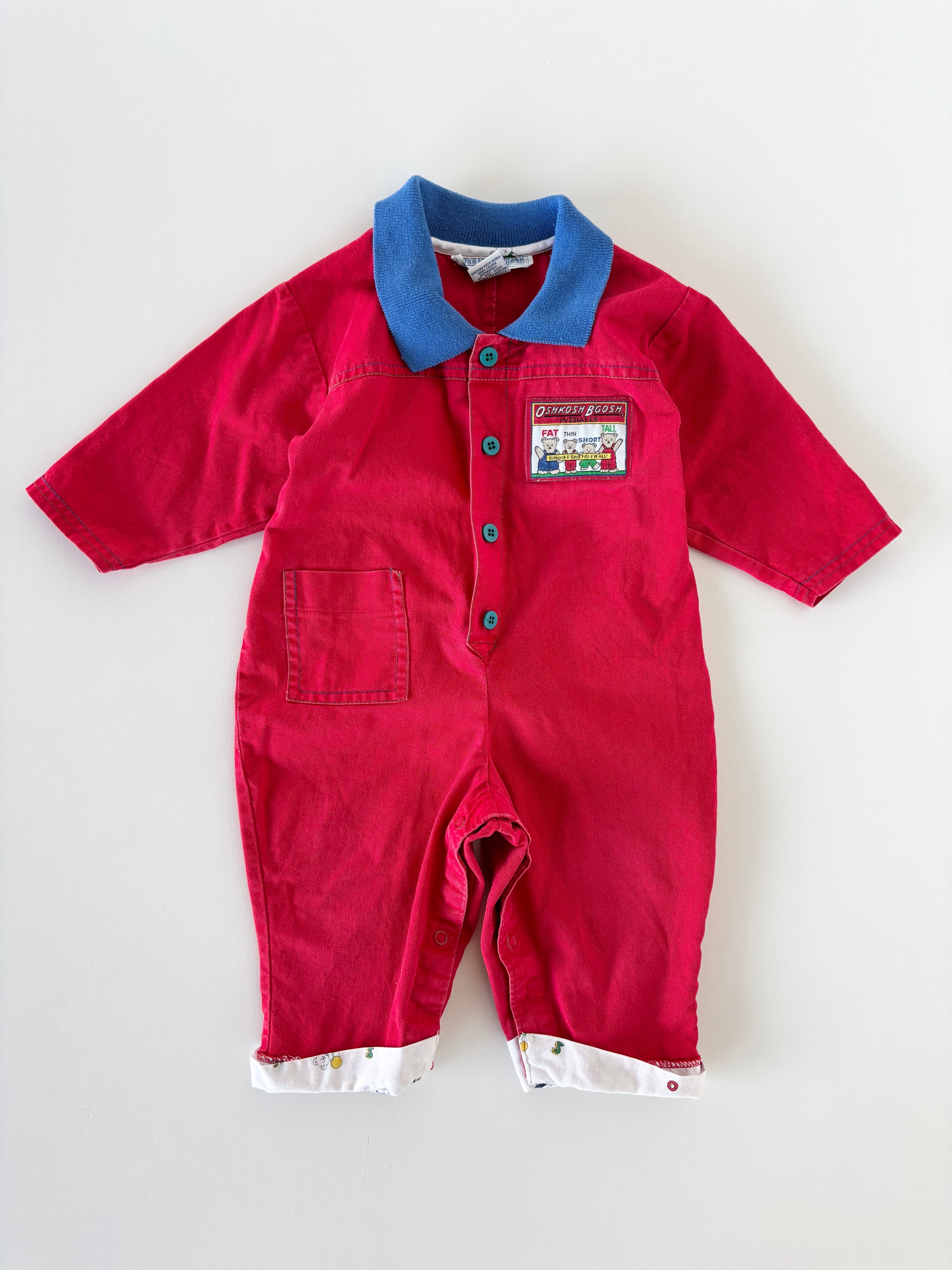 【6-9m・vintage】OshKoshジャンプスーツ