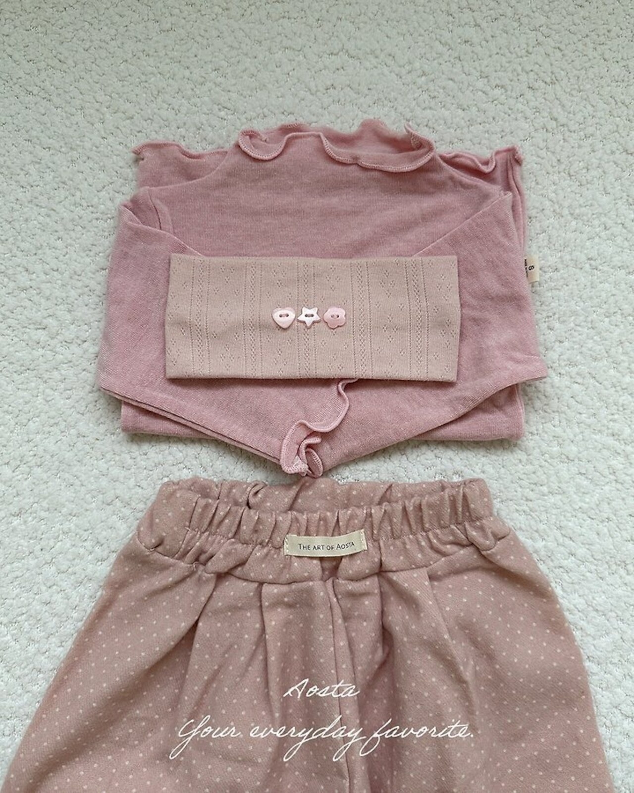 韓国子供服 / 26Autumn / Aosta / やわらかTシャツ / 秋服 *S~XXL*