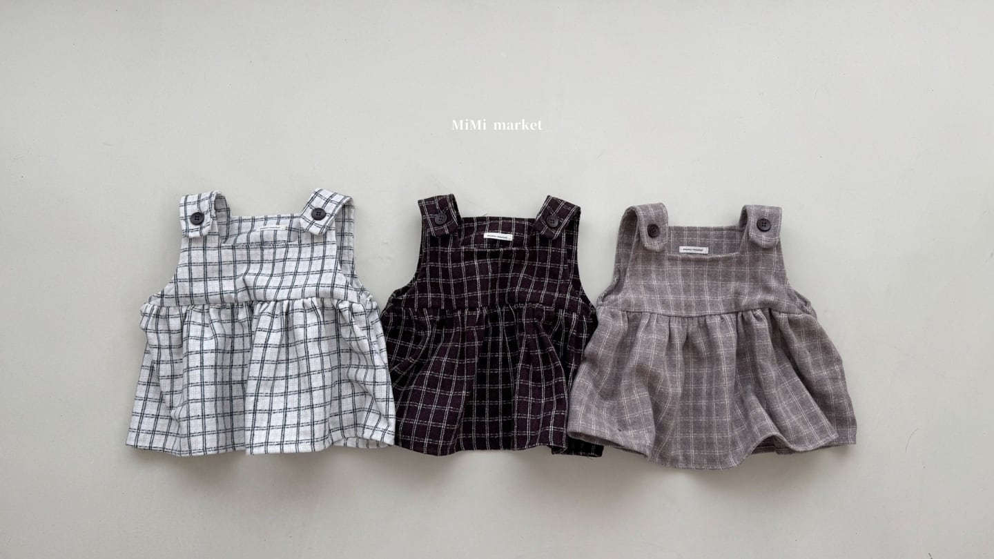 【即納】クッキーチェックワンピース / mimimarket