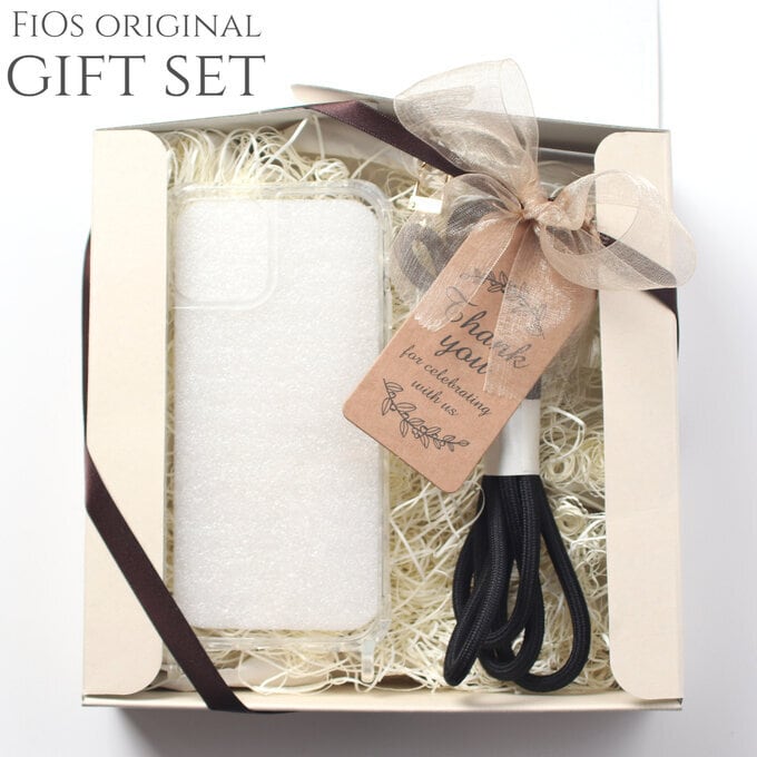 ギフトセット iPhoneケース ショルダー ストラップ付き 贈り物 誕生日 プレゼント スマホショルダー 肩掛け スマホケース 紐 ロープ