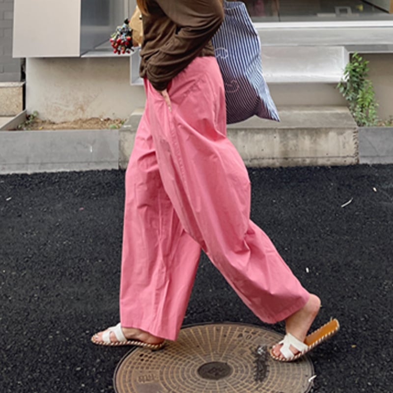 cotton wide leg pants 10683