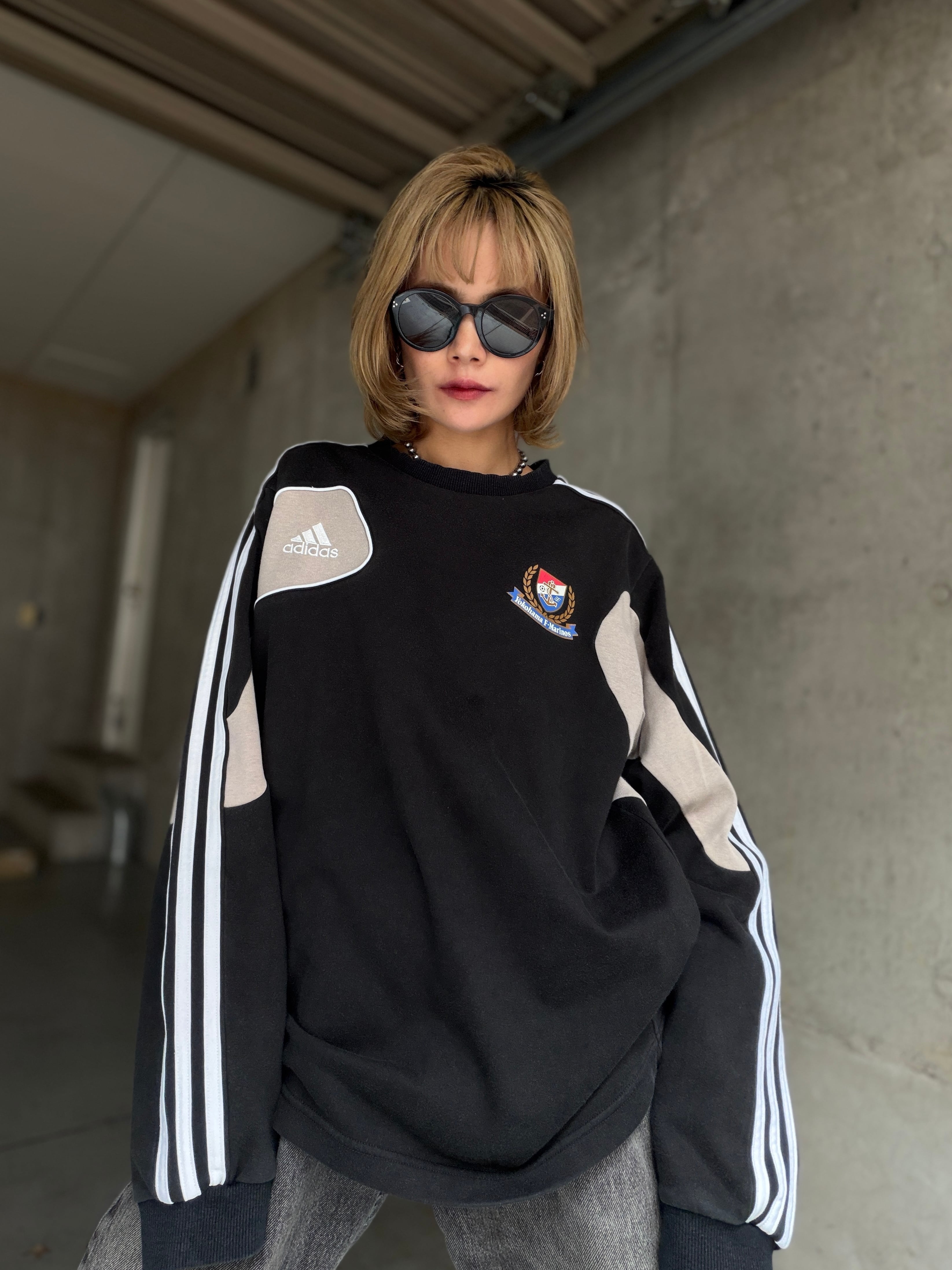 (CS2558)Yokohama F. Marinos adidas heavy long tee