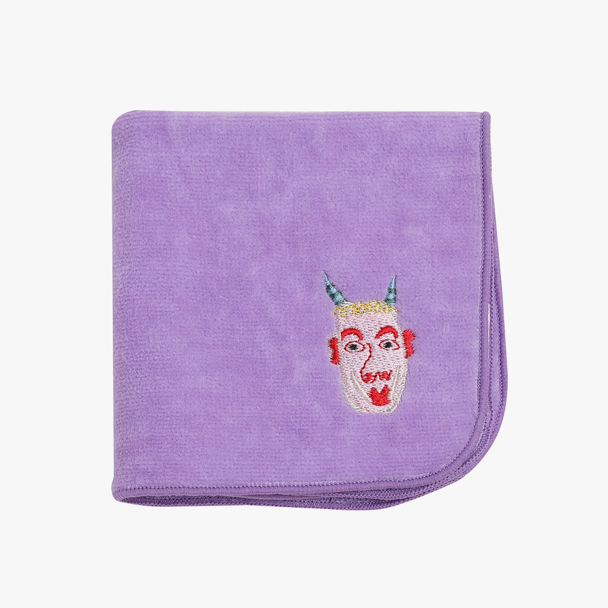 タオルハンカチ「鬼の面」小笹逸男