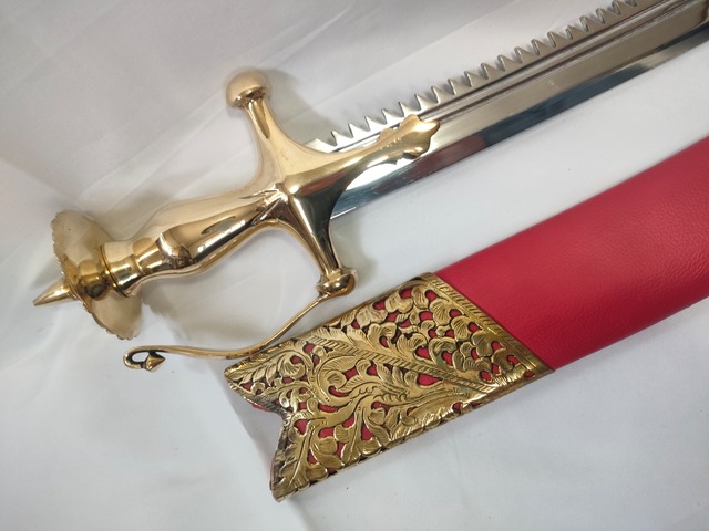 タルワールキルパン 真鍮製刀身 模造刀 インド刀