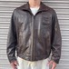 70s フランス軍 Vintage French Pilot Leather Jacket フレンチ パイロット ジャケット レザージャケット ブラウン ヴィンテージ 80s