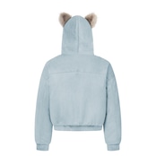 【暖かさUP】ストリート 熊耳ファー中綿ジャケット T1971