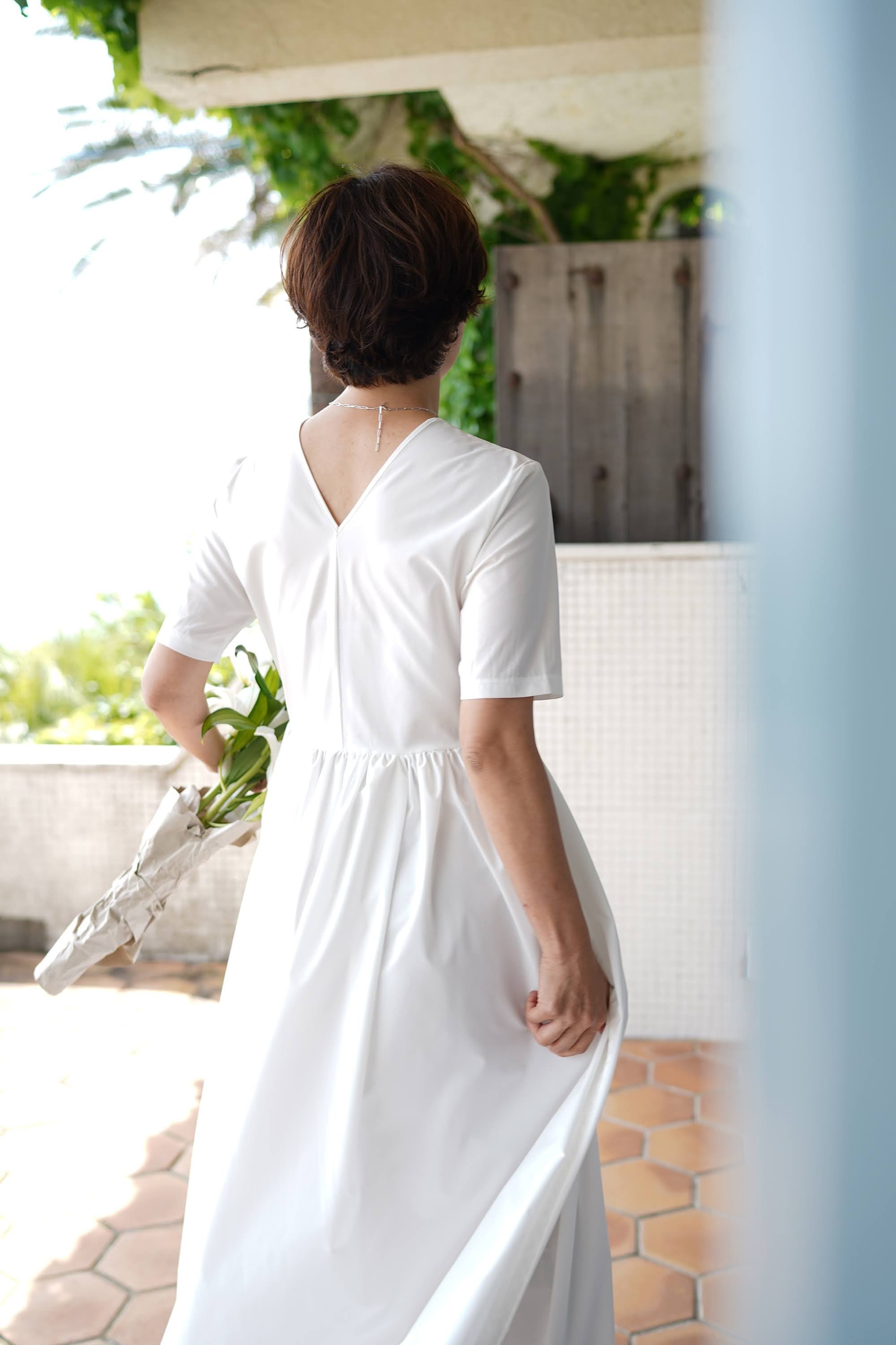 EVERYDAY DRESS 04 short ホワイト | THE9SHOP 