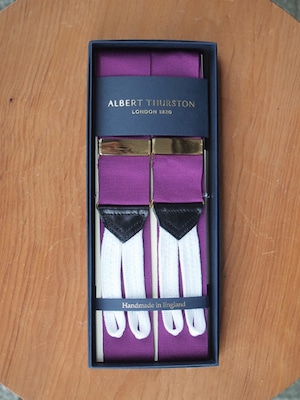 【ALBERT THURSTON】Ribbon Braces  Plain Amethys