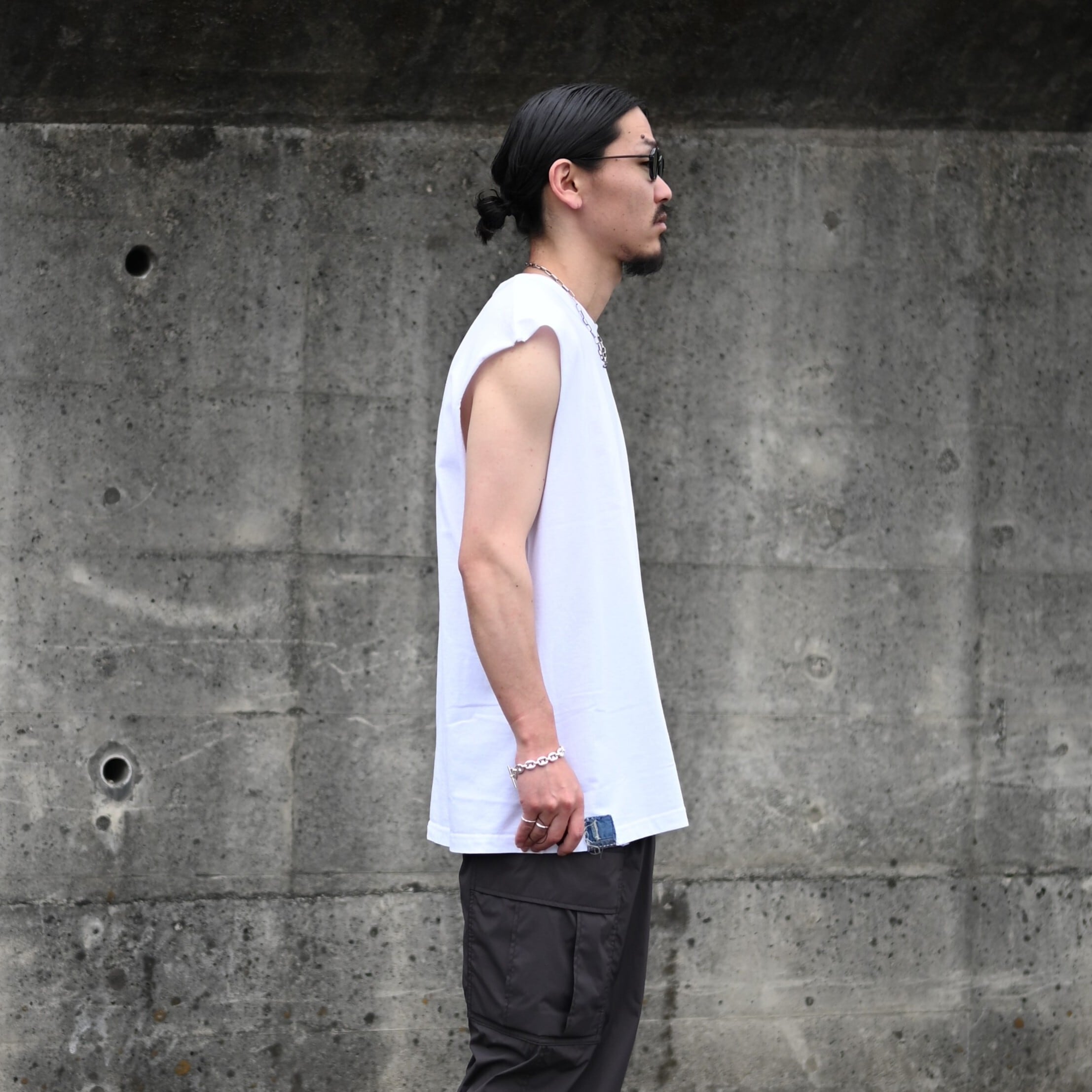 KUON / Boro Patched Sleeveless Top | GANKO