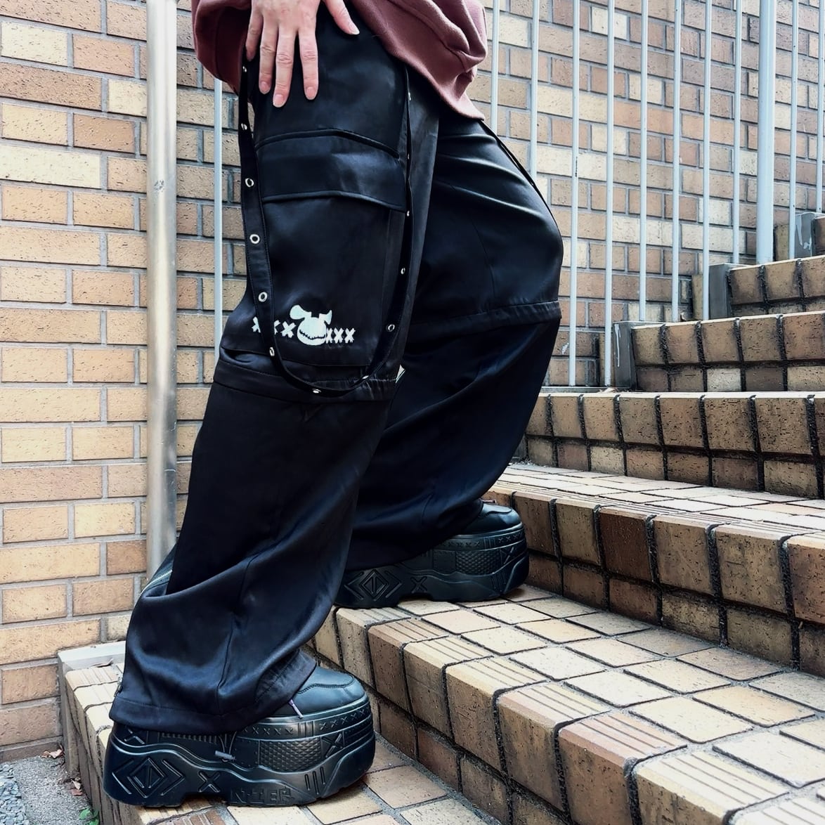 6POCKET BLACK 3WAY CARGO PANTS | NIER CLOTHING