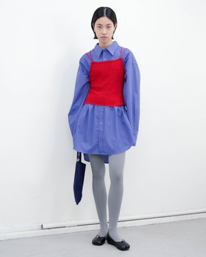 1990s GIVENCHY - oversized french blue dress shirt