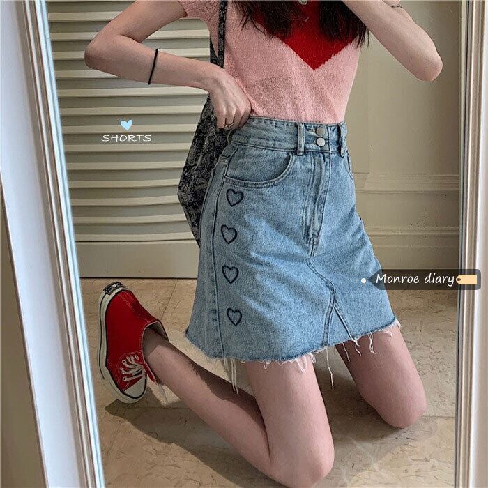 スカート ハイウェストショートサマーAライン 夏物 モンロー59243911682