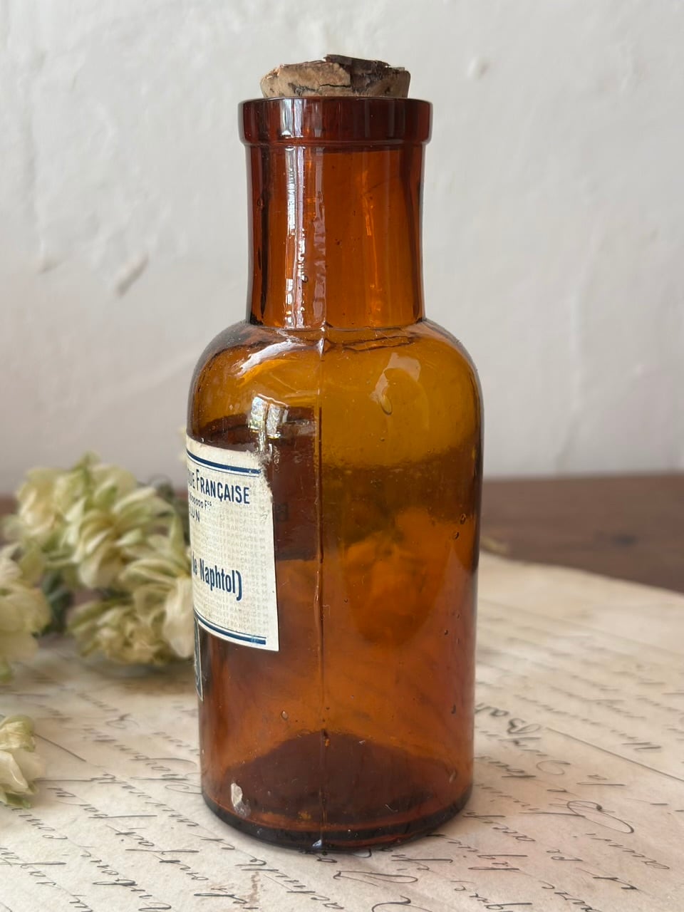 薬品瓶 コルク付き BÉTOL アンティークボトル | Brocante de La