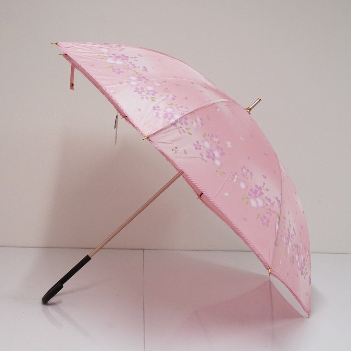 新品未使用】 晴雨兼用日傘 宇野千代 タグ付き 桜 和風 レース 木製