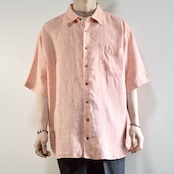 pink linen shirt
