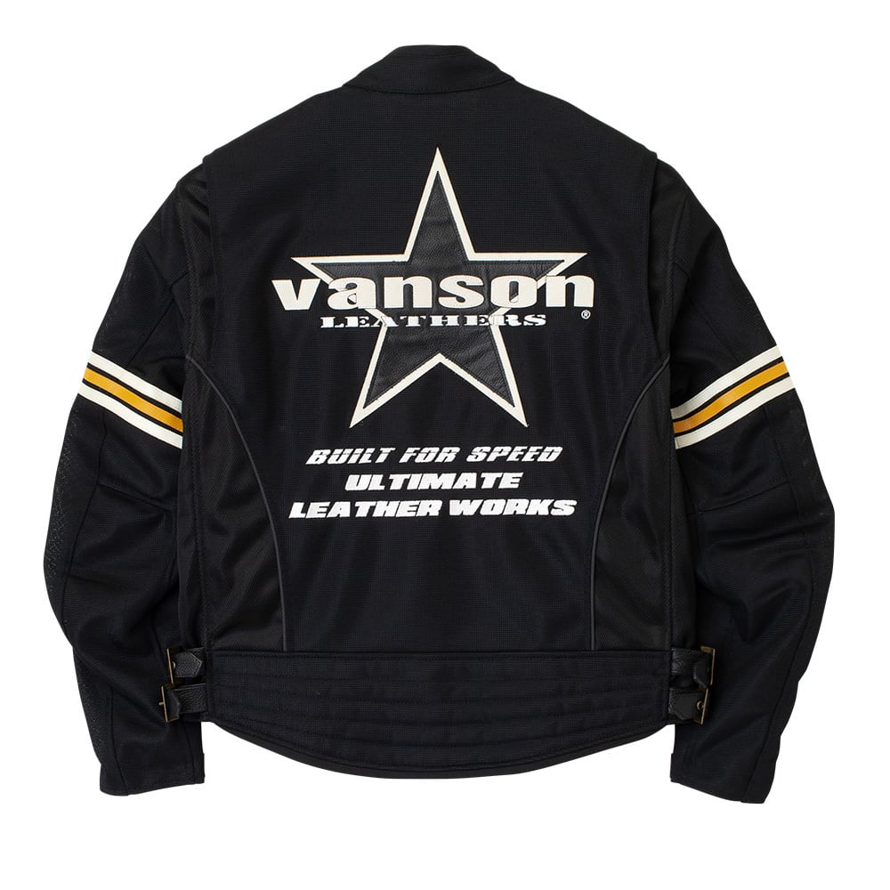 VS26105S メッシュライダースジャケット | vansonleathers