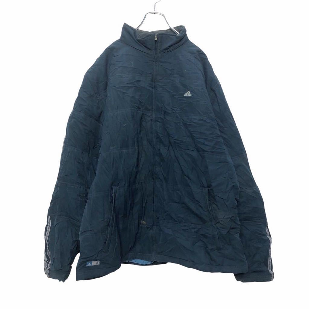 adidas 中綿 ナイロンジャケット XLサイズ ビッグサイズ アディダス