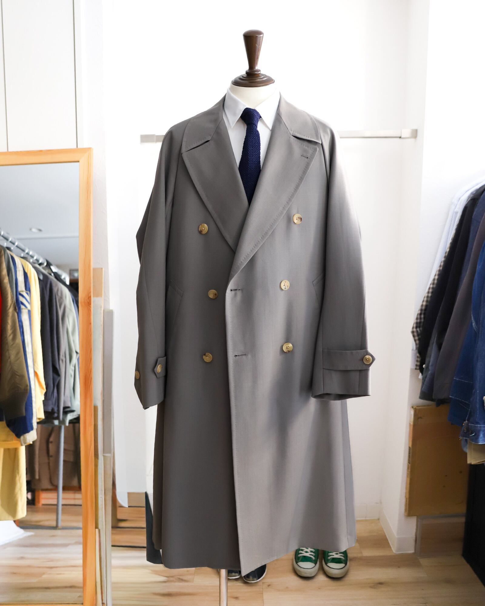 新品】MINTENS Vintage 70s ENGLAND wool mohair Fabric 