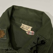 70s 米軍 アメリカ軍 U.S.ARMY ユーティリティ ミリタリー シャツ ジャケット 14 1/2 × 33/8405-00-781-8946/カーキ