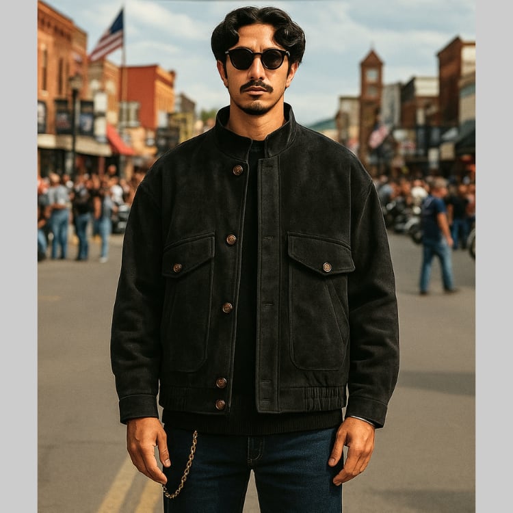 スエード調 スタンドカラーブルゾン 2色 G00019