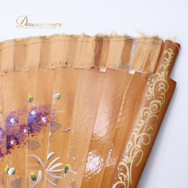 フラメンコ アバニコ 扇子 小物 小道具 2点 セット 23cm グリーン系