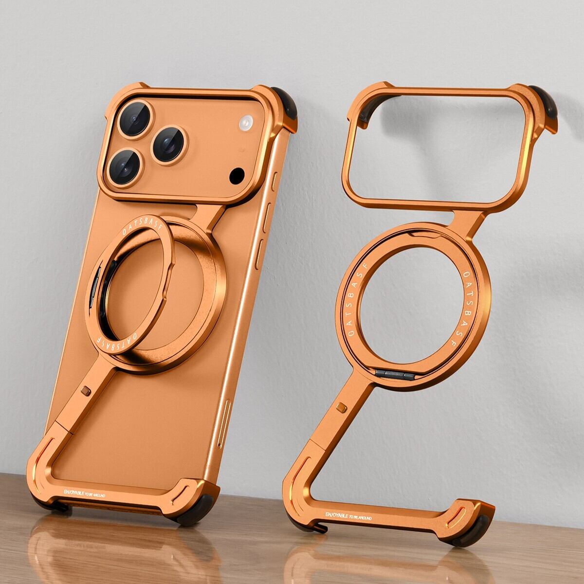 ◇iPhone17 Pro/Pro Max/Air◇ Z-Shaped Aluminum Phone Case / Z