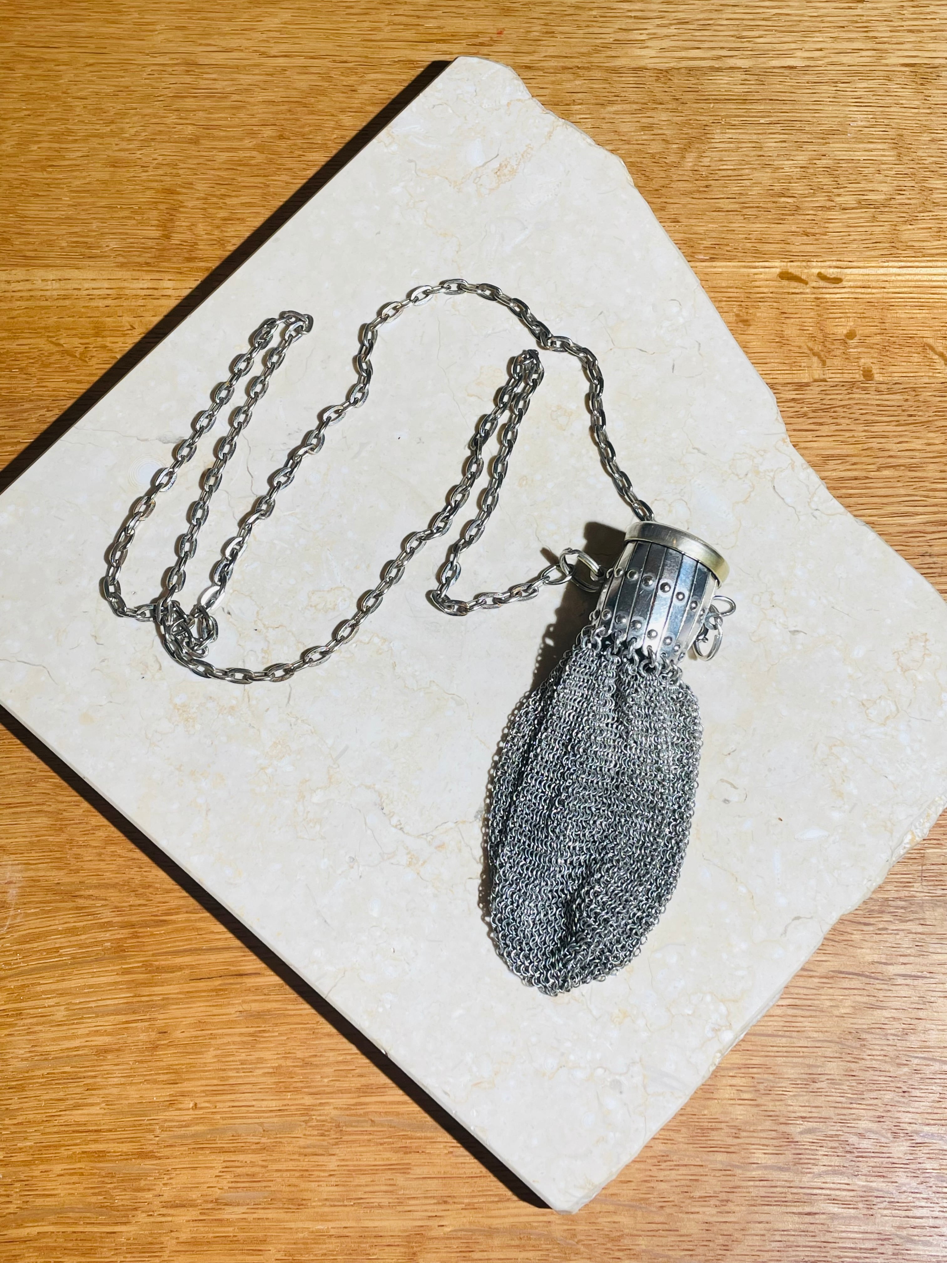 Antique Coin Purse Pendant Necklace -Germany-