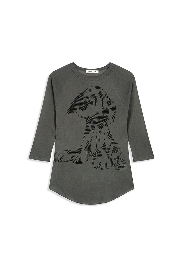 [OPEN YY] PET CLUB DALMATIAN DOODLE TEE, CHARCOAL 正規品 韓国ブランド 韓国通販 韓国代行 韓国ファッション オープン ワイワイ 日本 店舗