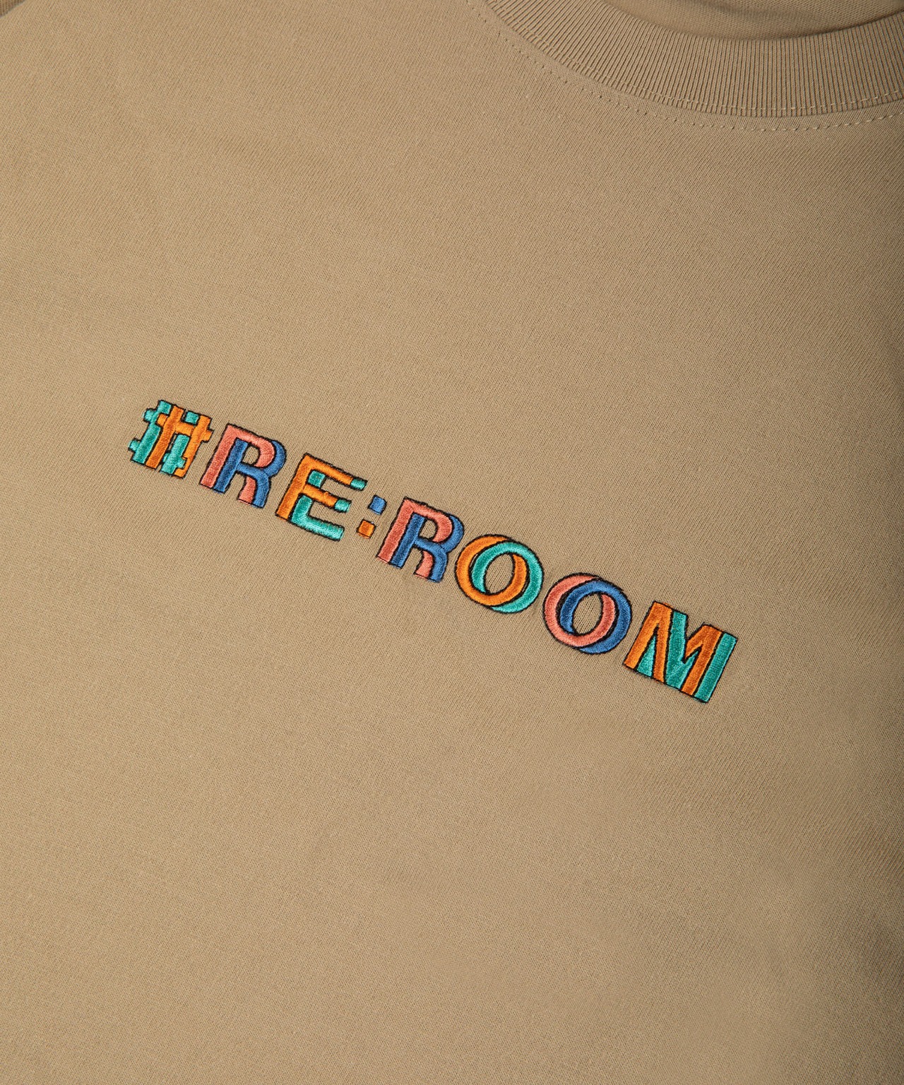 【#Re:room】COLOR LOGO GRAPHIC EMBROIDERY T-shirts［REC667］