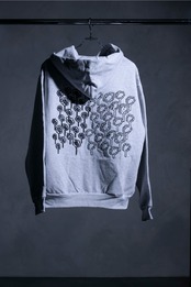 25AWG06-お花Hoodie ZIP UP