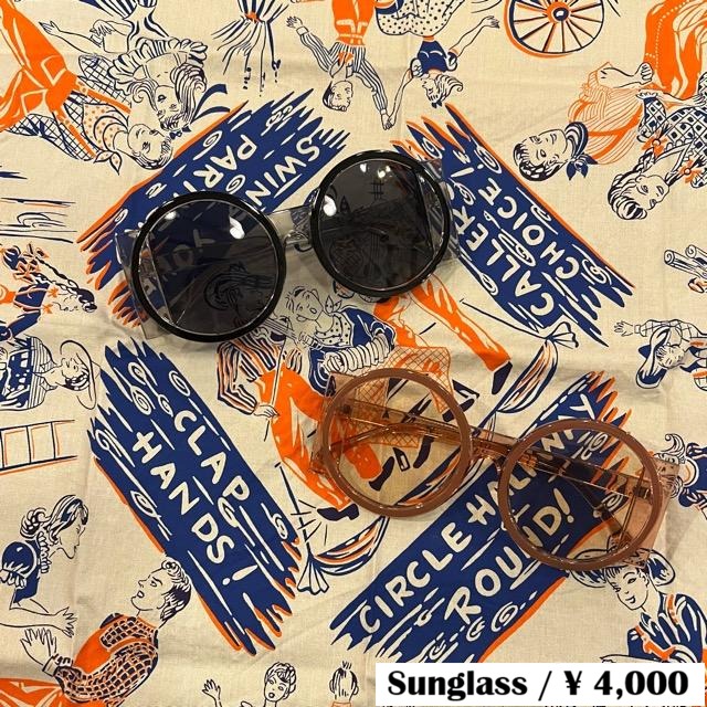 TOPANGA Accessory Retro Circle Glass Retro Circle Glasses Fashion Accessories Sunglasses Small Items　