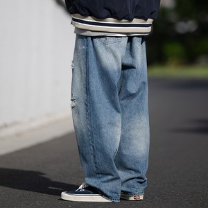 ★WASHED STRAIGHT JEANS　　　17195