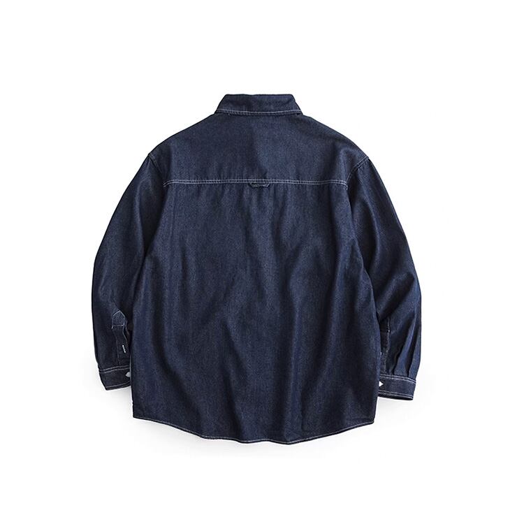 ★BLOCKING WORKWEAR LONG SLEEVE SHIRT　　　A0771