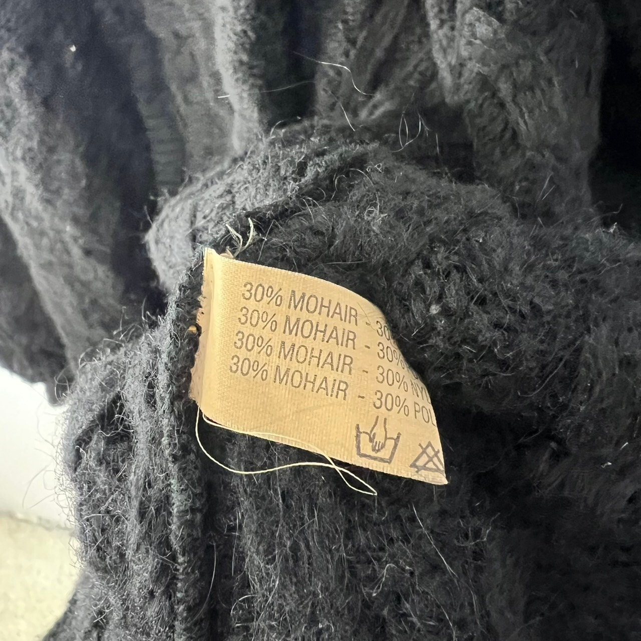 イタリア製 pomeriggio ビッグカラー ロングニットコート