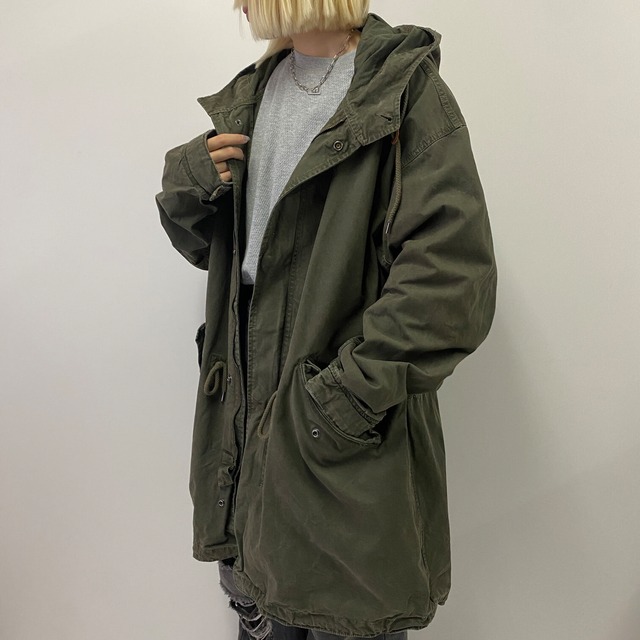 GAP ギャップ ミリタリー モッズコート メンズL 古着 カーキグリーン 