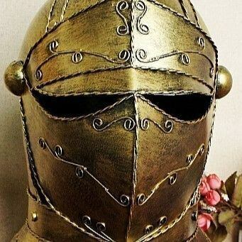 オブジェ 鉄兜 中世 ヨーロッパ ゴールド 騎士 ローマ兵 おしゃれ