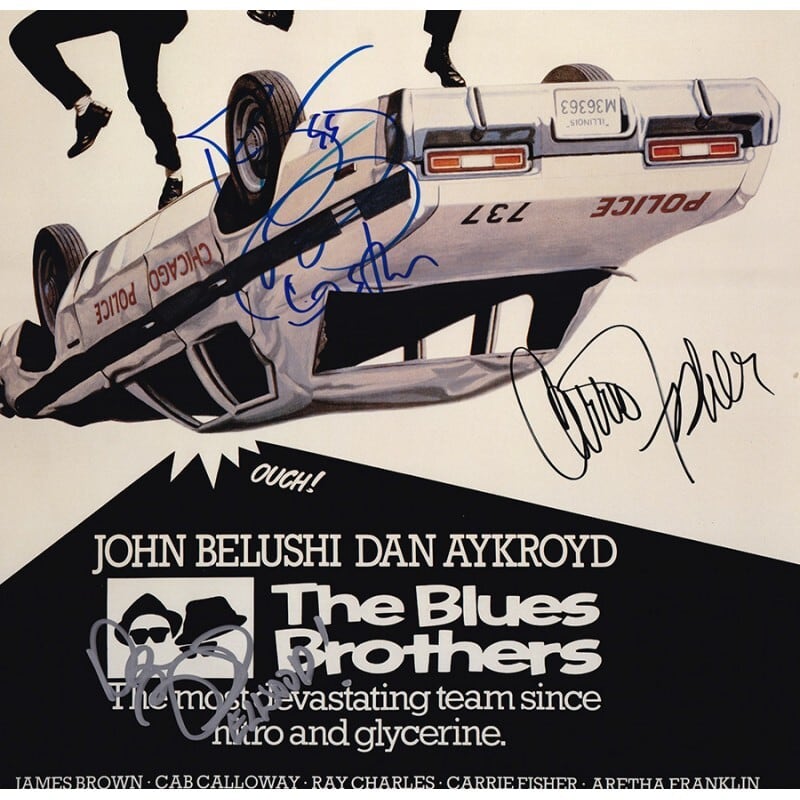 THE BLUES BROTHERS(ブルース・ブラザース) 【3名直筆サイン入り THE BLUES BROTHERS(ブルース・ブラザース) 【3名直筆サイン入り