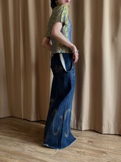 floral jacquard silk china shirt-5268-6