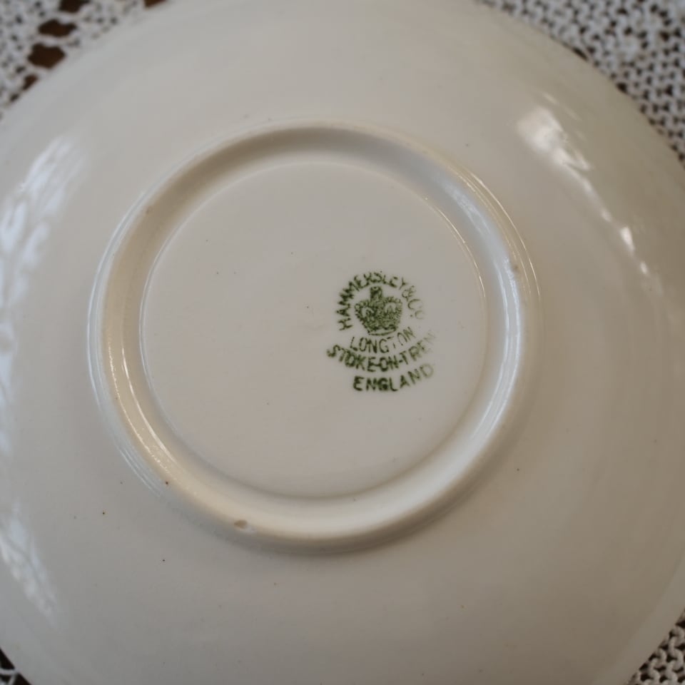 訳あり英国ハマースレイ ヴィクトリアンバイオレット ソーサー1枚C F9